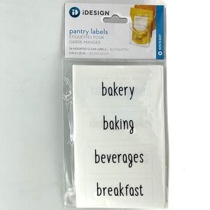 iDESIGNS pantry  labels